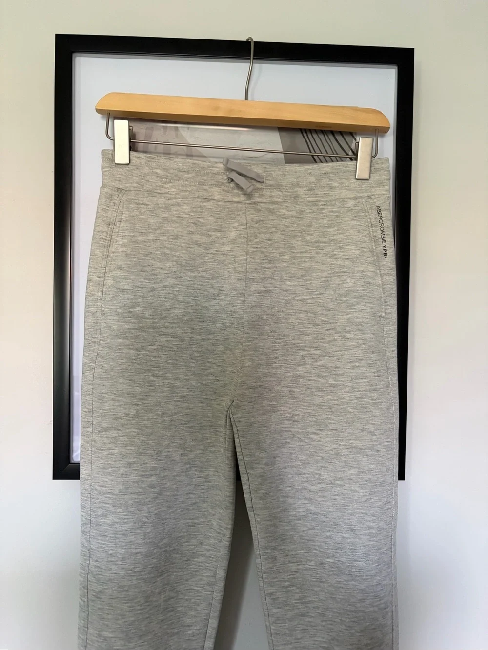 Abercrombie and Fitch Heather Gray Jogger Sweatpants